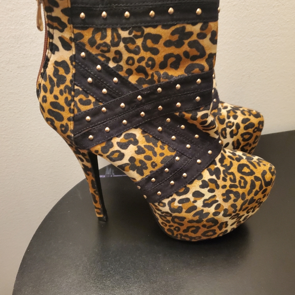 Leopard Booties